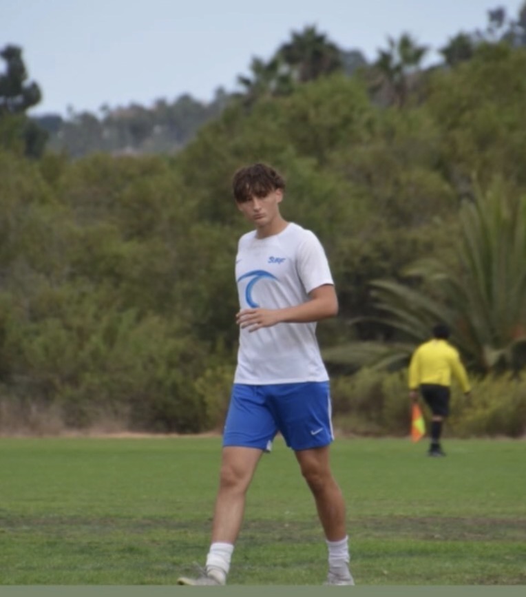 Dylan Brown on the soccer field.