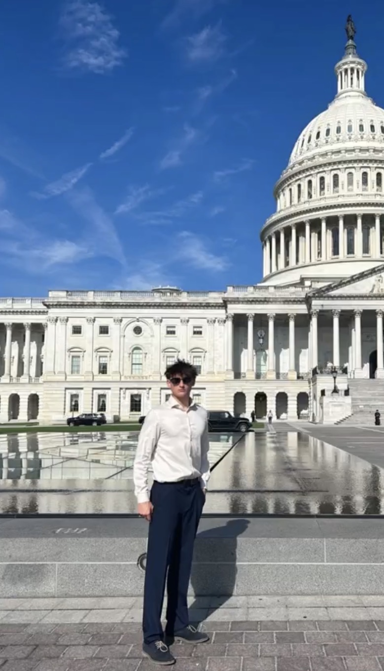 Dylan Brown at the United States Capitol in Washington, D.C.